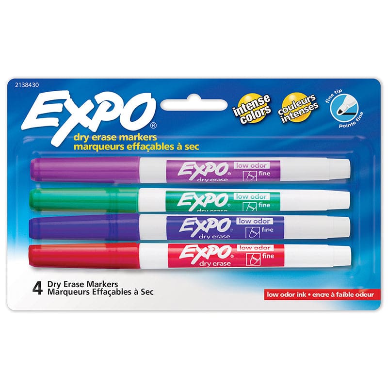 4Ct Expo Dryerase Fine Tip Markers (Pack of 6) - Markers - Sanford L.p.