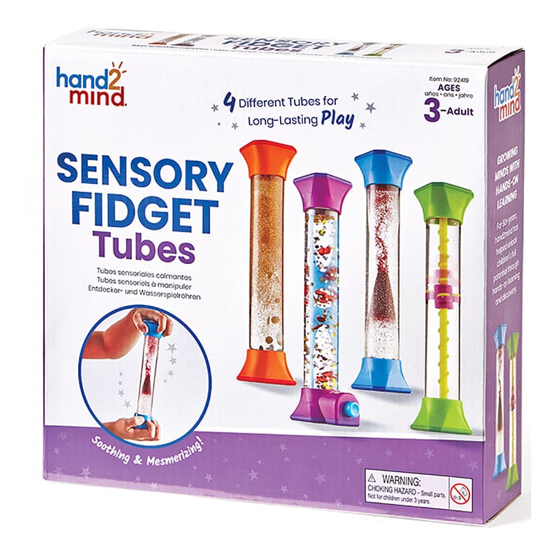 4Ct Sensory Fidget Tube Set - Sensory Development - Learning Resources