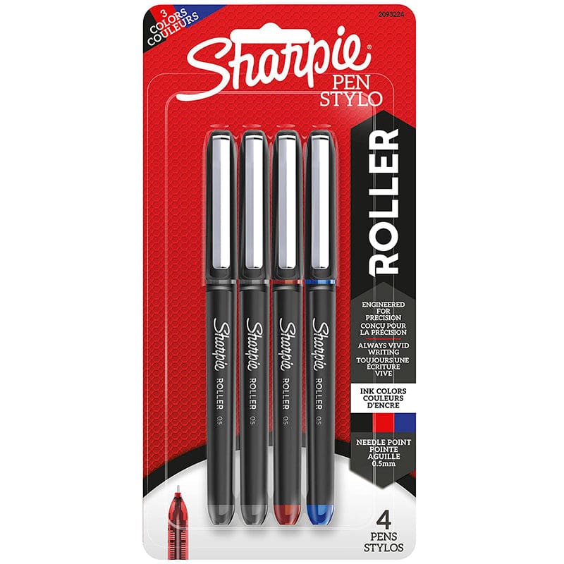 4Ct Sharpie Roller.5 Mm 3 Colors (Pack of 6) - Pens - Sanford L.p.