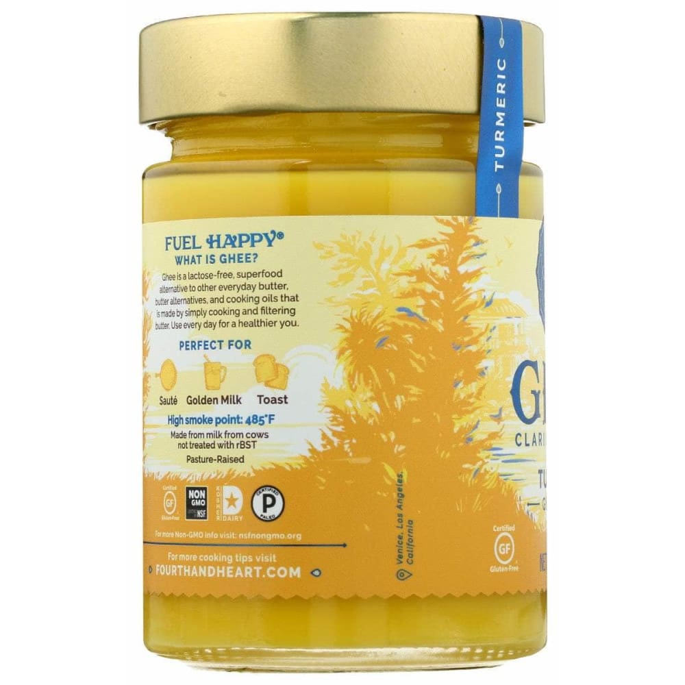 4TH HEART 4Th Heart Ghee Turmreic Grass Fed, 9 Oz
