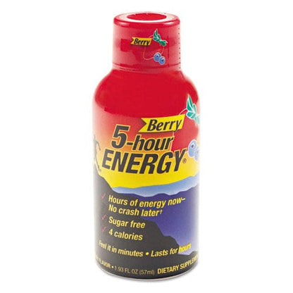 5-hour ENERGY Energy Drink Berry 1.93oz Bottle 12/pack - Food Service - 5-hour ENERGY®