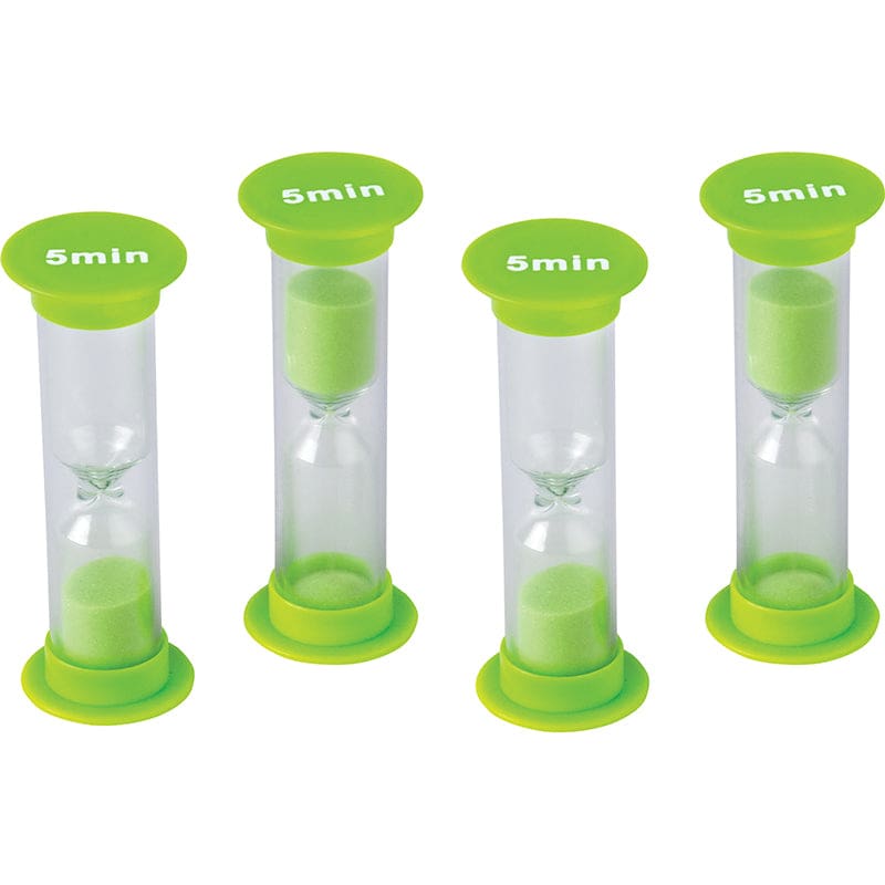 5 Minute Sand Timers Mini (Pack of 10) - Sand Timers - Teacher Created Resources