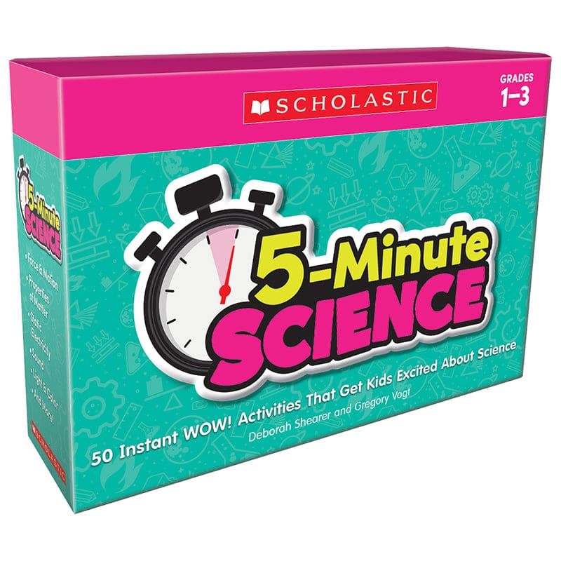 5 Minute Science Grades 1 3 - Activity Books & Kits - Scholastic Teaching Resources