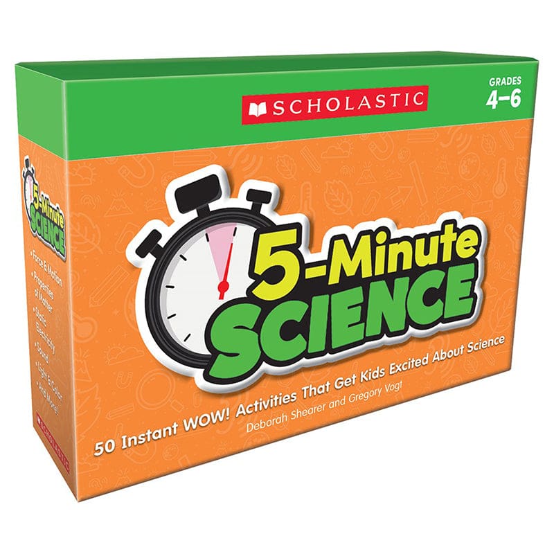 5 Minute Science Grades 4 6 - Activity Books & Kits - Scholastic Teaching Resources