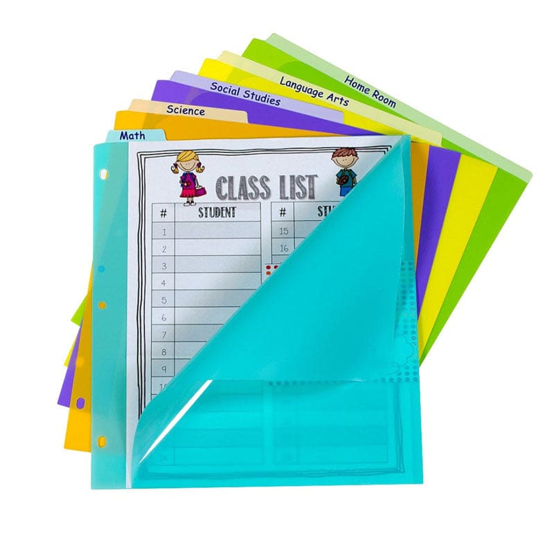 5 Tab Index Dividers with Vertical Tab (Pack of 10) - Dividers - C-Line Products Inc