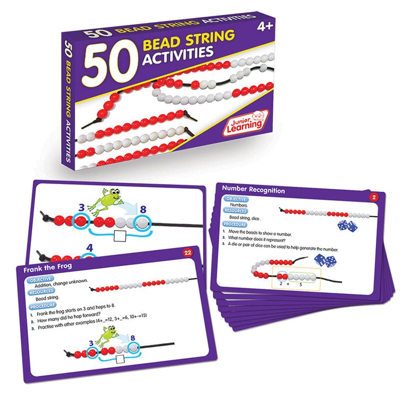 50 Bead String Activities (Pack of 3) - Numeration - Junior Learning