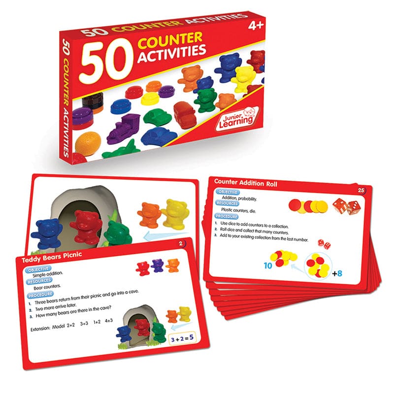 50 Counter Activities (Pack of 3) - Counting - Junior Learning