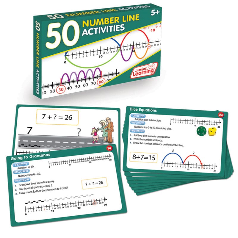 50 Number Line Activities (Pack of 3) - Numeration - Junior Learning