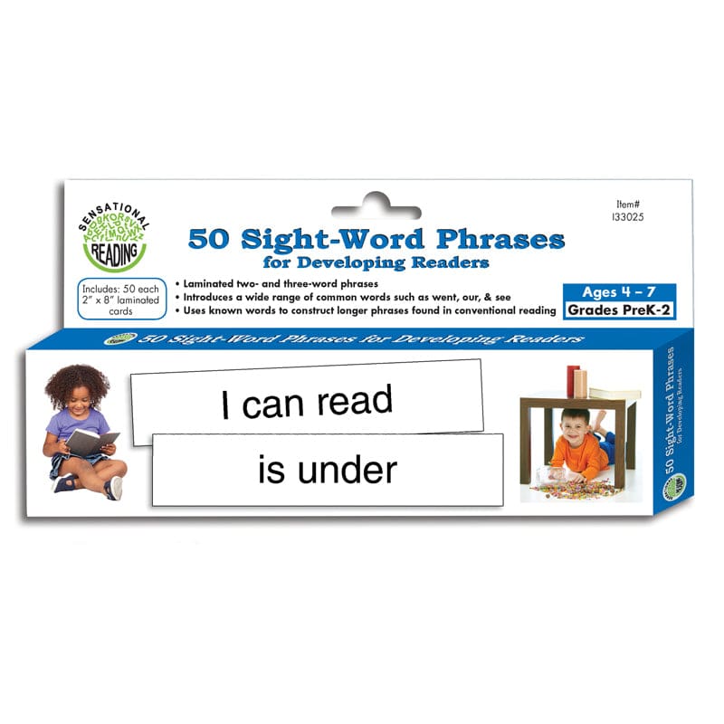 50 Sight Word Phrases For Developing Readers (Pack of 8) - Sight Words - Primary Concepts Inc