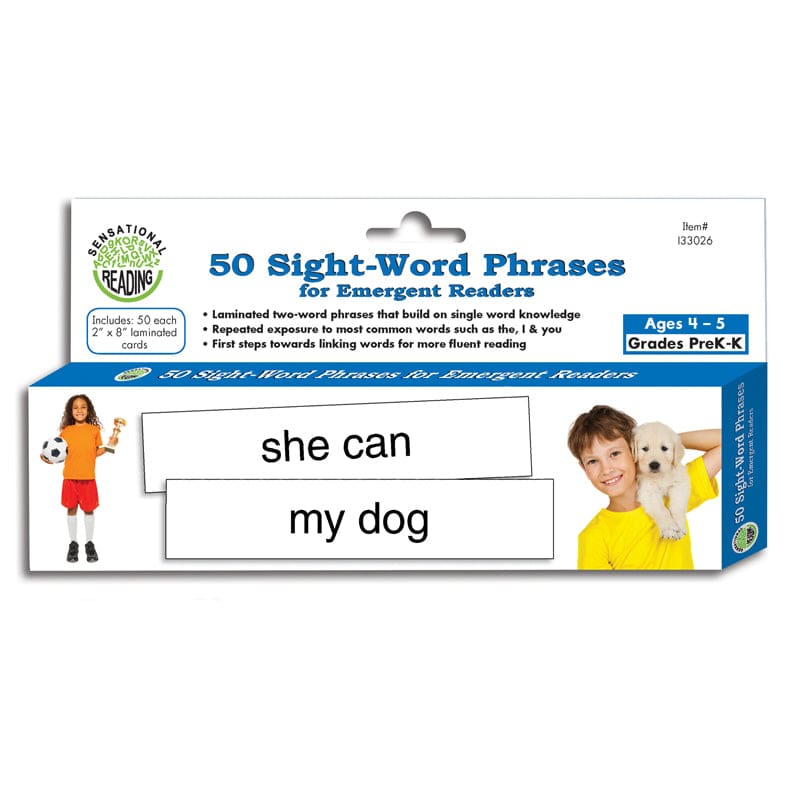 50 Sight Word Phrases For Emergent Readers (Pack of 8) - Sight Words - Primary Concepts Inc