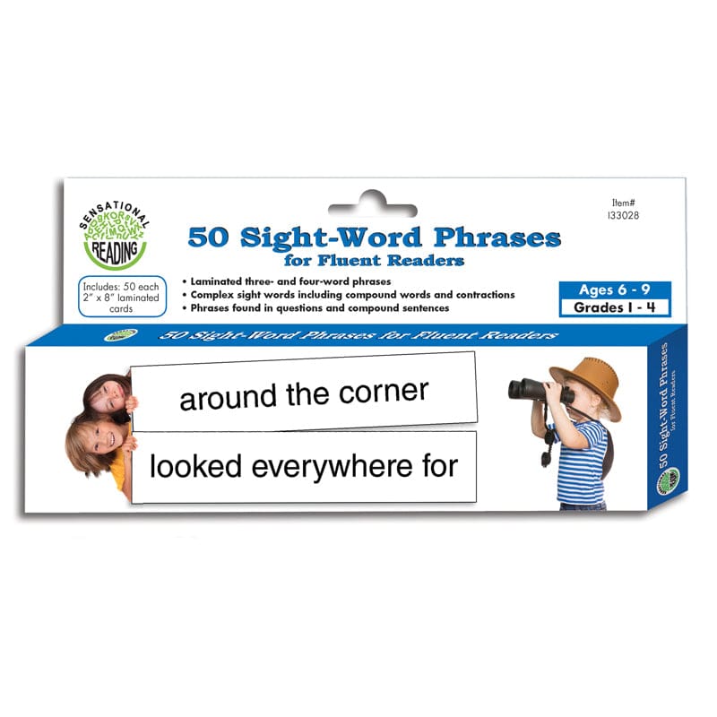 50 Sight Word Phrases For Fluent Readers (Pack of 8) - Sight Words - Primary Concepts Inc