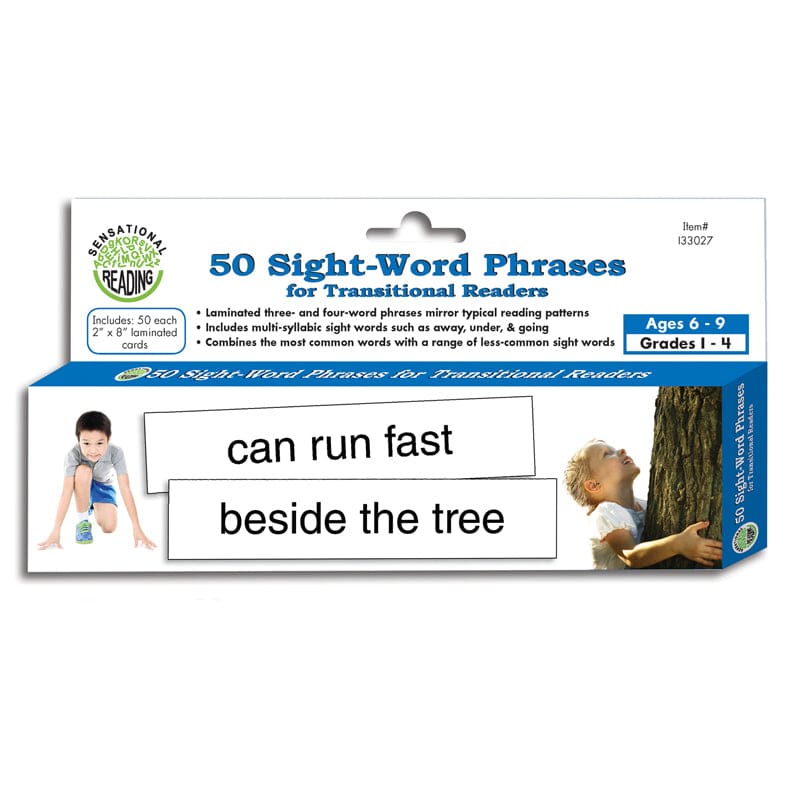 50 Sight Word Phrases For Transitional Readers (Pack of 8) - Sight Words - Primary Concepts Inc