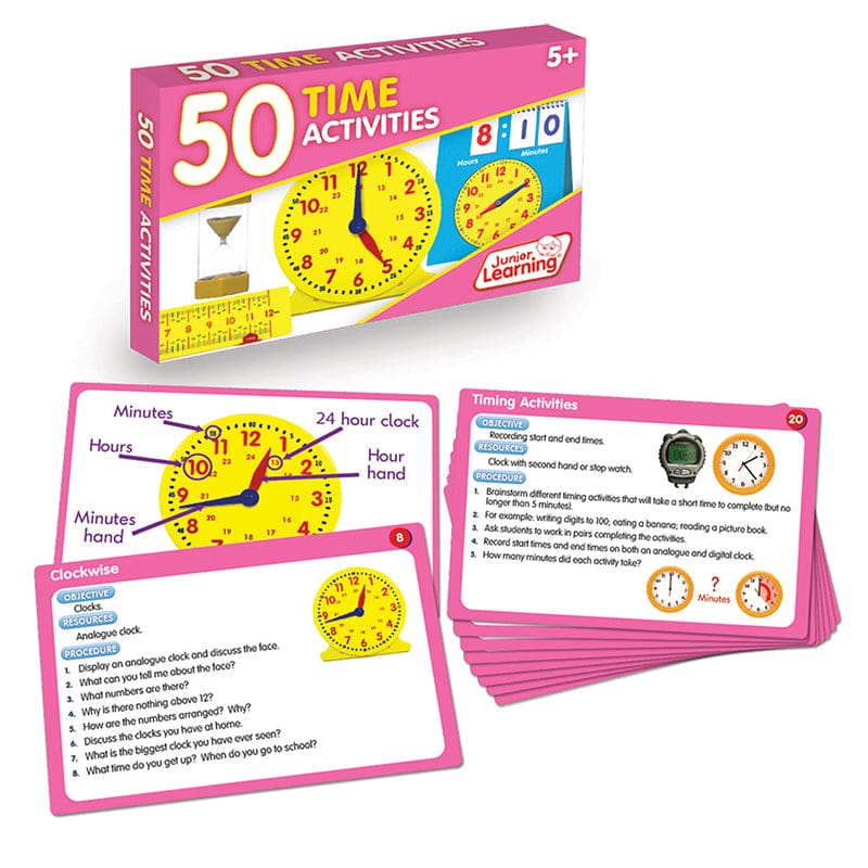 50 Time Activities (Pack of 3) - Time - Junior Learning