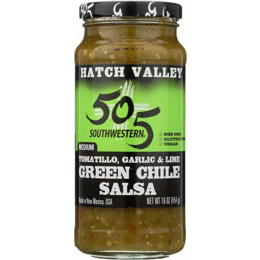 505 SOUTHWESTERN 505 SOUTHWESTERN Hatch Valley Tomatillo Garlic And Lime Salsa Medium, 16 oz