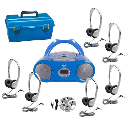 Bluetooth Cd/Fm Media Player Listen 6 Person Center