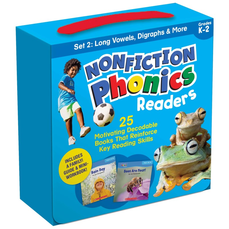 Long Vowels Digraphs Single Set Nonfiction Phonics Readers (Pack of 2)