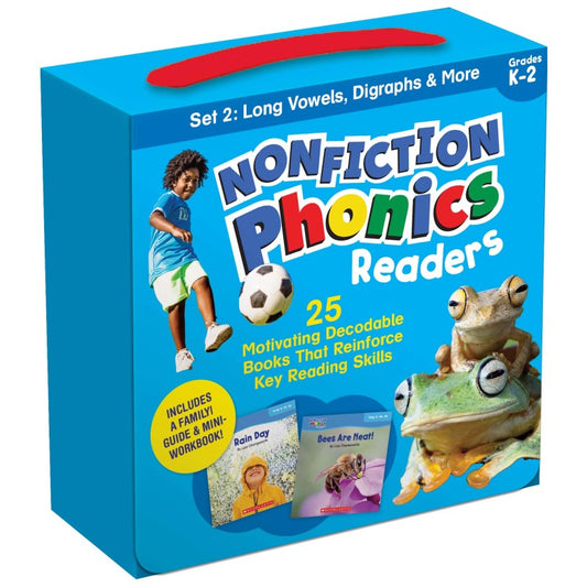 Long Vowels Digraphs Single Set Nonfiction Phonics Readers (Pack of 2)