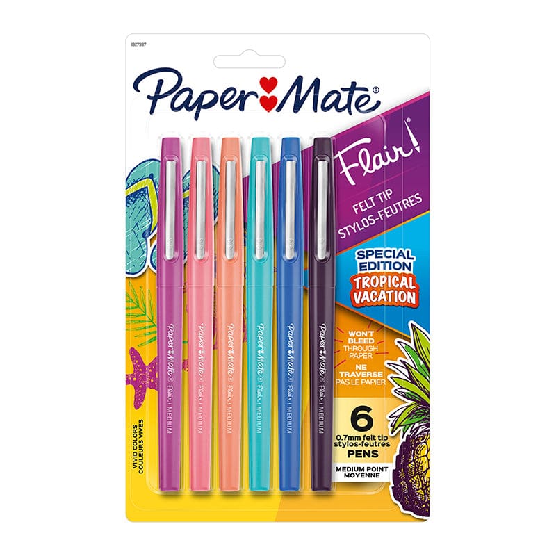 6Ct Med Flair Tropical Pens Set Paper Mate (Pack of 3) - Pens - Sanford L.p.