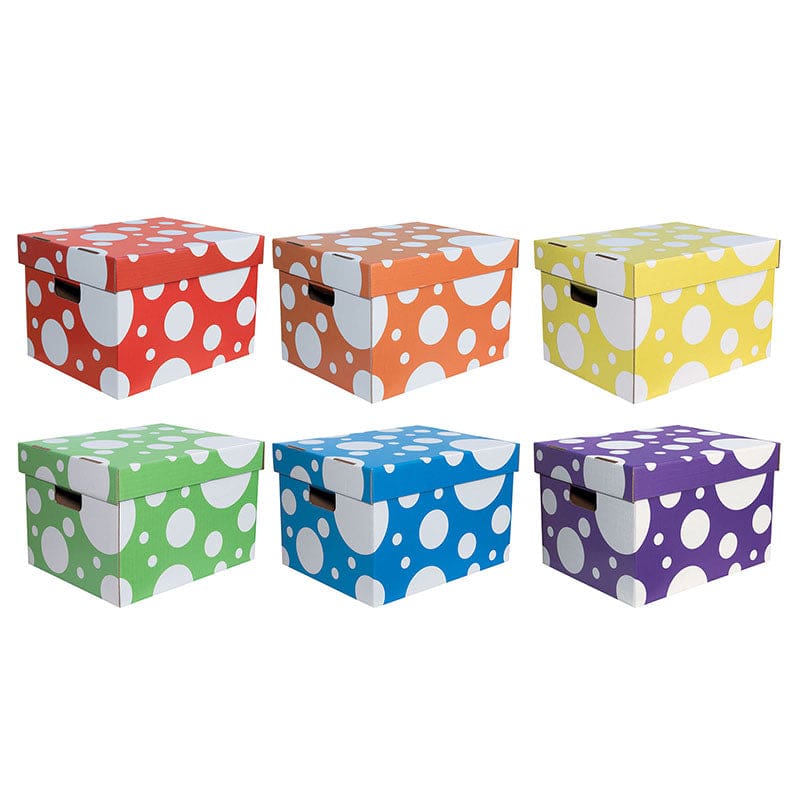6Ct Patterned Storage Tote Classroom Keepers - Storage Containers - Dixon Ticonderoga Co - Pacon
