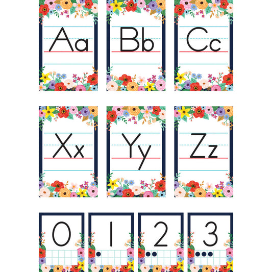 Wildflowers Alphabet Bulletin Board (Pack of 3)