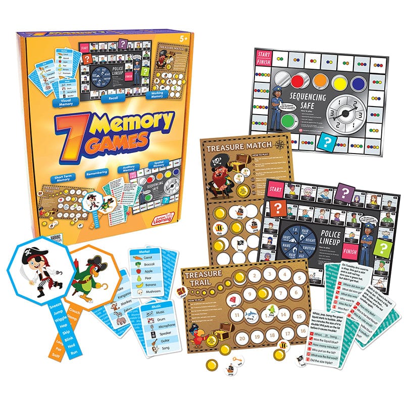 7 Memory Games - Card Games - Junior Learning