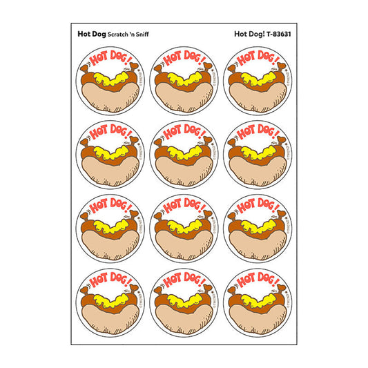 Stinky Stickers Hot Dog Scent 24Ct (Pack of 12)