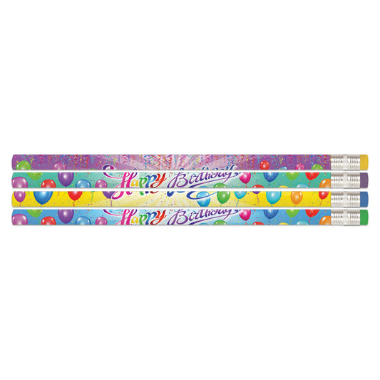 12Ct Happy Birthday Rainbow Pencil (Pack of 12)