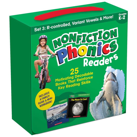 R Controlled Variant Vowels Single Nonfiction Phonics Readers (Pack of 2)