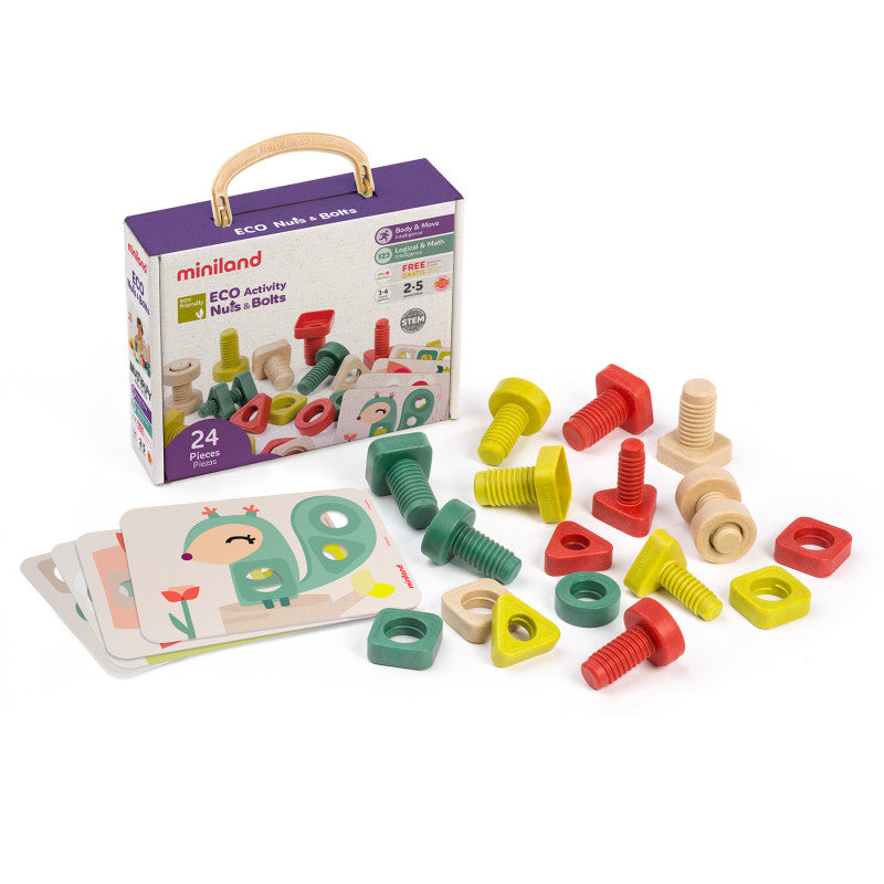 Eco Nuts & Bolts 24 Pieces (Pack of 2)