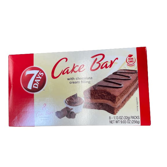 7Days 7Days Cake Bars, Chocolate, Non-GMO, 1.13oz (Pack of 8)