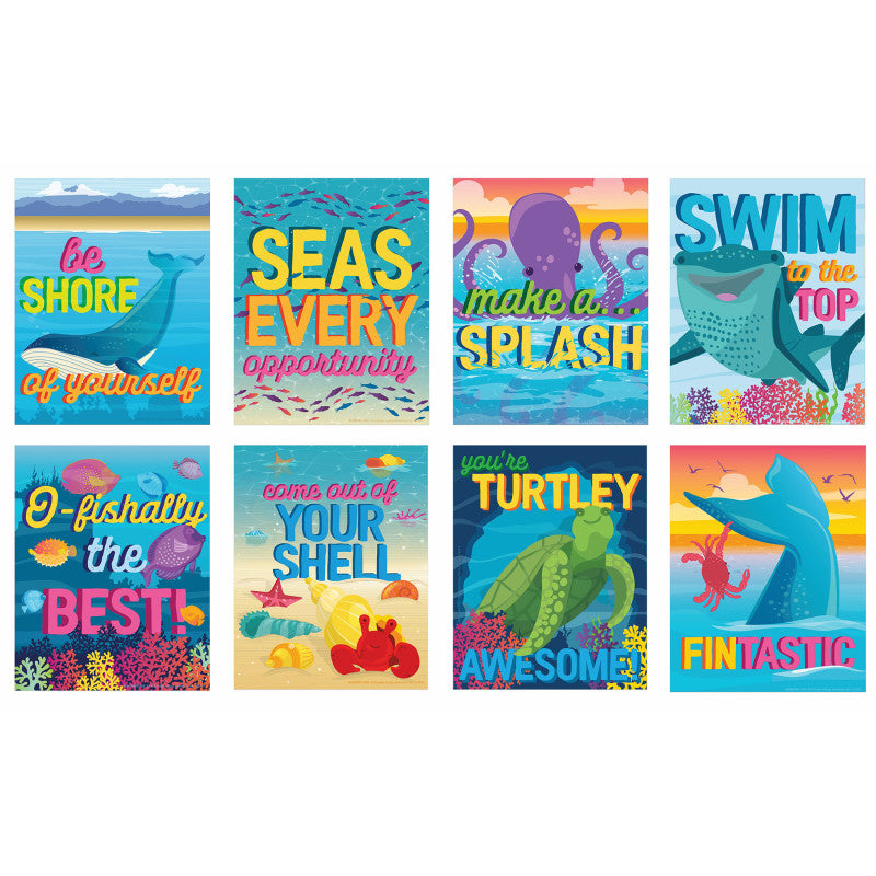 Motivational Mini Poster Pack Seas The Day (Pack of 6)
