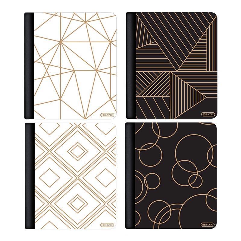 80 Page Geometric Composition Book (Pack of 12) - Note Books & Pads - Bazic Products