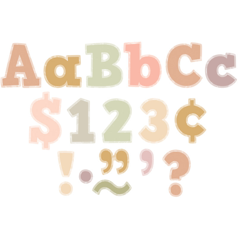 Terrazzo Tone 4In Bold Block Letter Combo Pack (Pack of 6)
