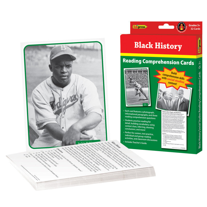 Black History Soc Studies Cards (Pack of 6)