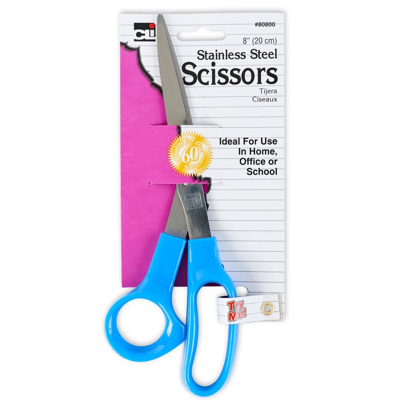 8In Economy Scissors 1/Card (Pack of 12) - Scissors - Charles Leonard