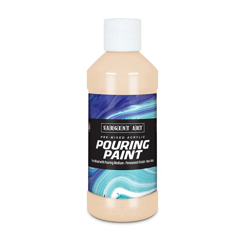 8Oz Pouring Paint Acrylic Peach (Pack of 8) - Paint - Sargent Art Inc.