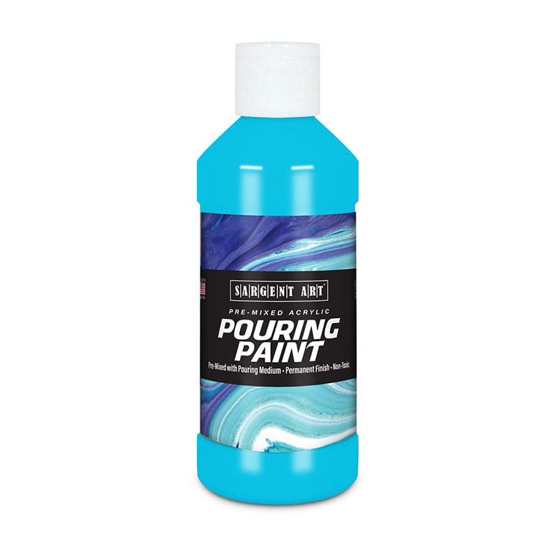 8Oz Pouring Paint Acrylic Spectral Blue (Pack of 8) - Paint - Sargent Art Inc.