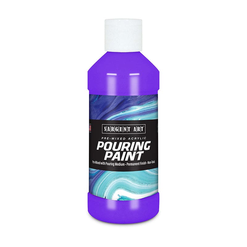 8Oz Pouring Paint Acrylic Violet (Pack of 8) - Paint - Sargent Art Inc.