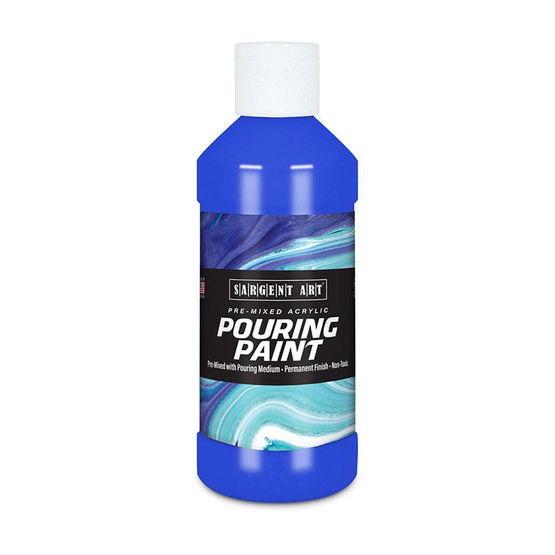8Oz Pourng Paint Acrylc Ultramarine Blue (Pack of 8) - Paint - Sargent Art Inc.