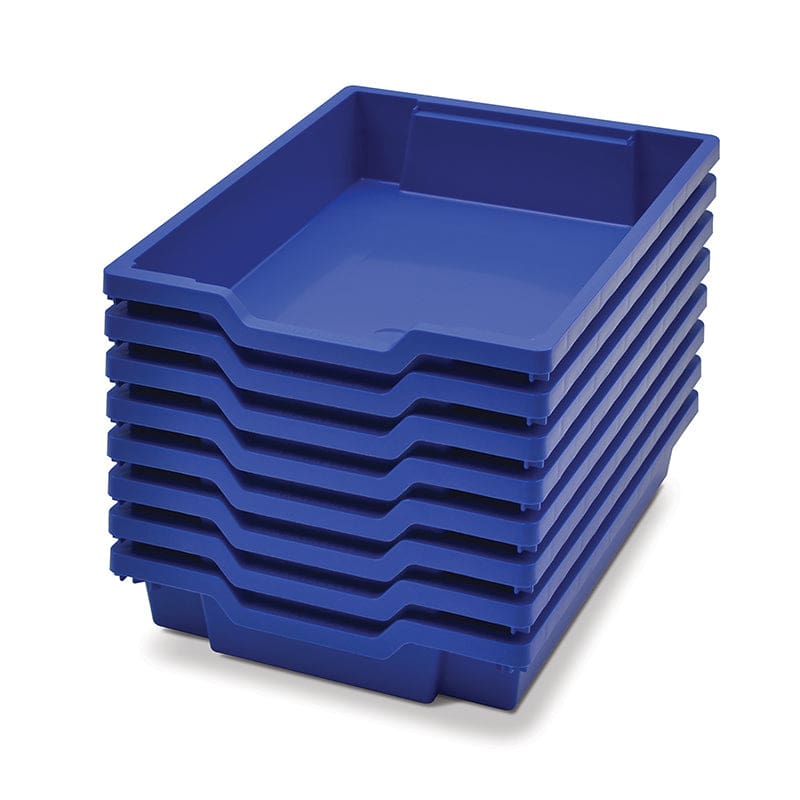 8/Pk Shallow Tray F1 Royal Blue - Storage Containers - Gratnells LLC