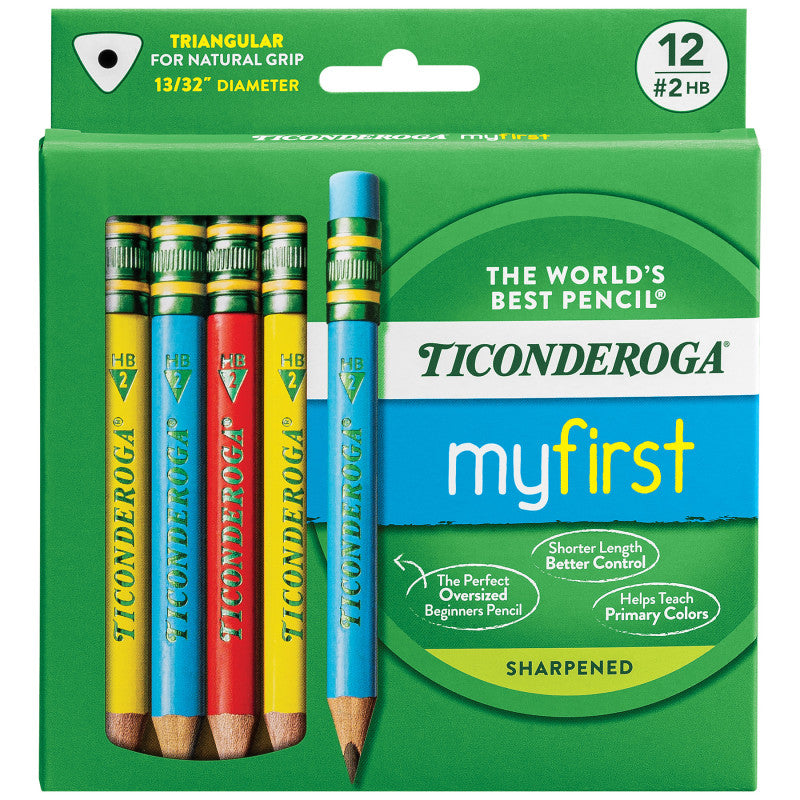 12Ct Asst Color First Short Pencil (Pack of 3)