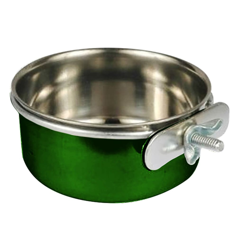 A and E Cages Coop Cup with Ring and Bolt Green 10oz - Pet Supplies - A and E