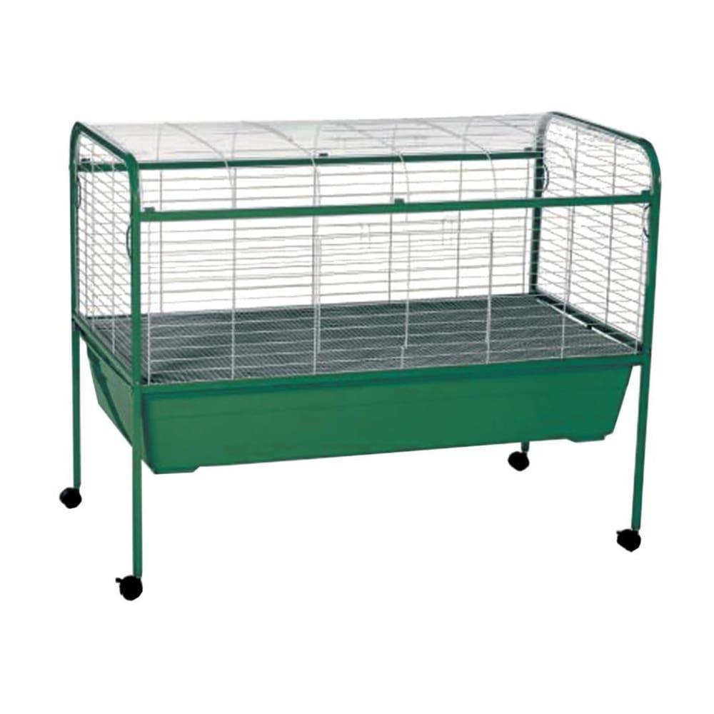 A and E Cages Deluxe Rabbit Cage and Stand Green 1ea-40In X 39.5In X 23 in - Pet Supplies - A and E