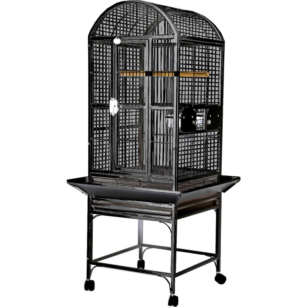 A and E Cages Dome Top Bird Cage Black SM 18in X 18in - Pet Supplies - A and E