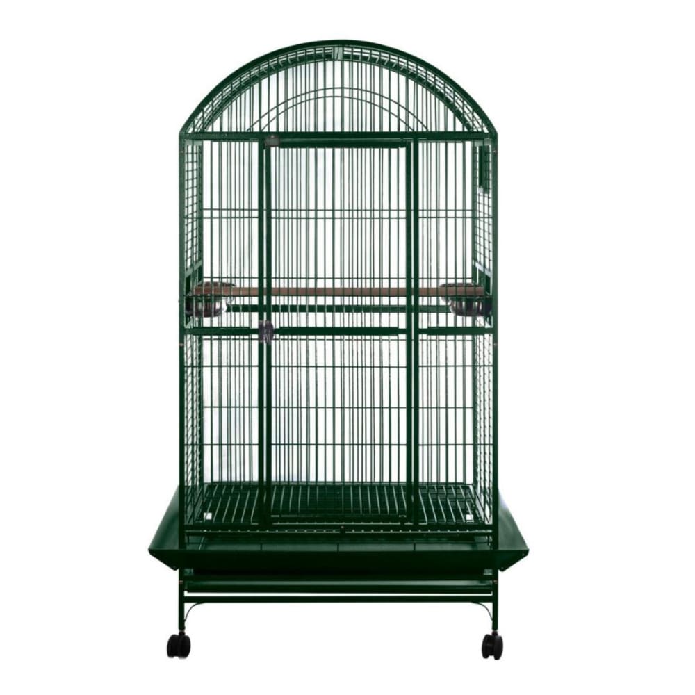 A and E Cages Dome Top Bird Cage Green 1ea-40In X 30 in - Pet Supplies - A and E