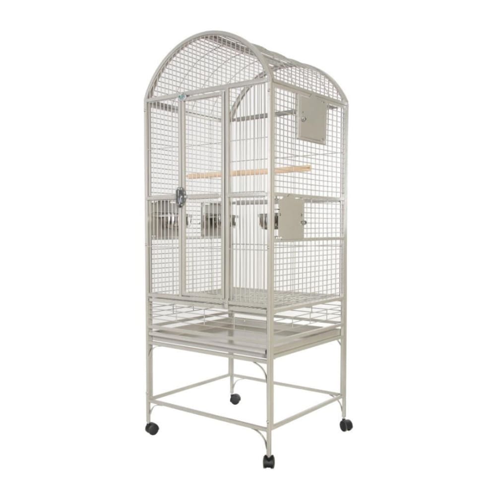 A and E Cages Dome Top Bird Cage Platinum 1ea-24In X 22 in - Pet Supplies - A and E