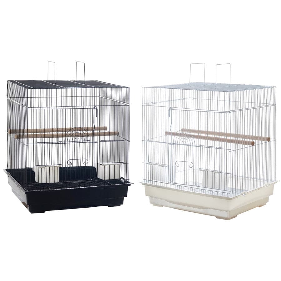 A and E Cages Flat Top Cage (2) Black and (2) White 18in X 14in 4pk - Pet Supplies - A and E