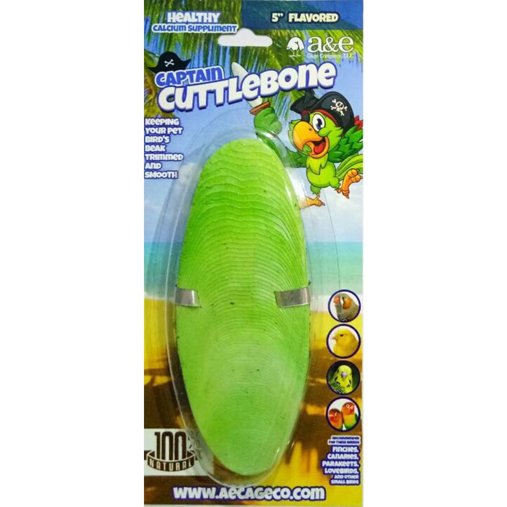 A and E Cages Flavored Cuttlebone 5in - Pet Supplies - A and E