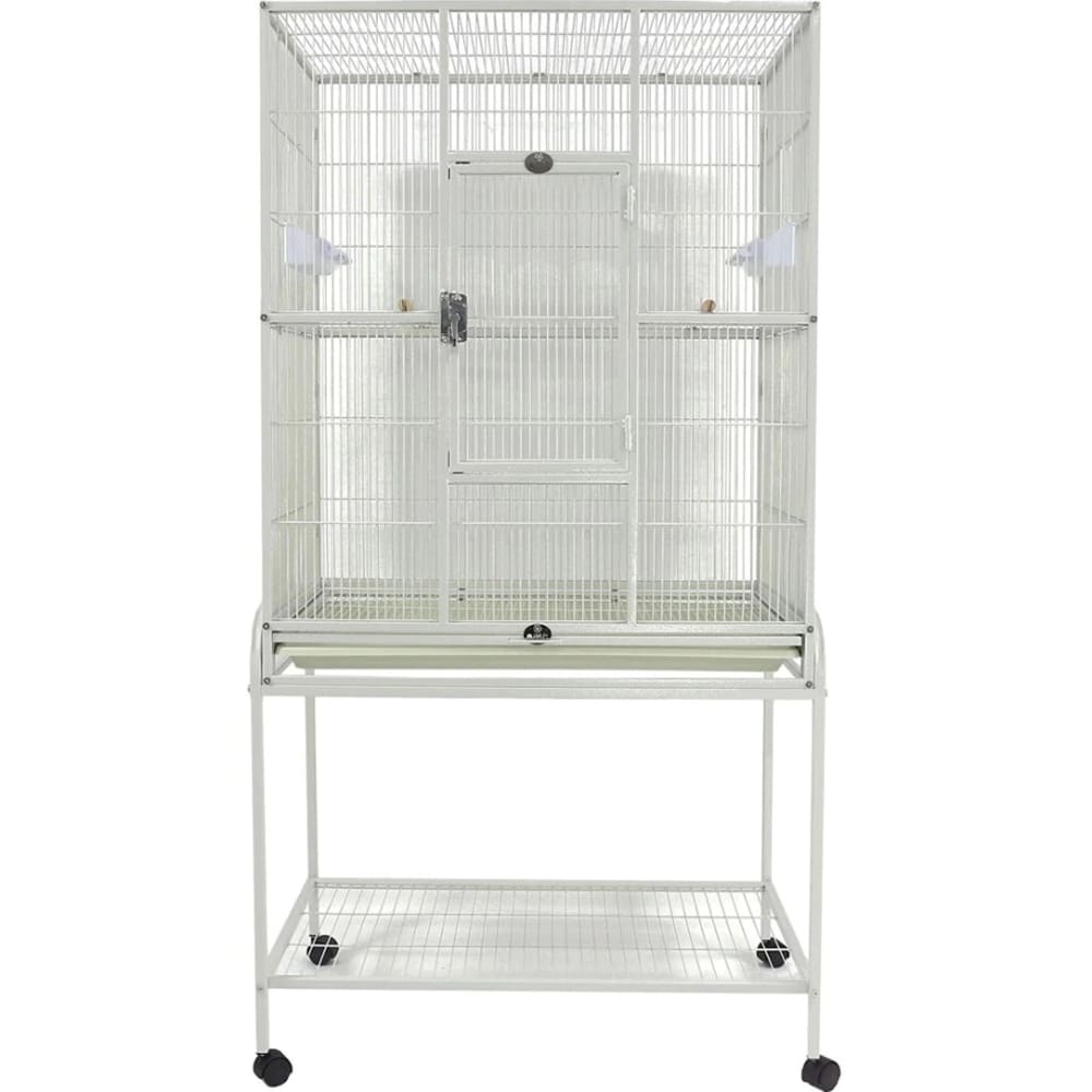 A and E Cages Flight Cage and Stand White 31in X 20in - Pet Supplies - A and E