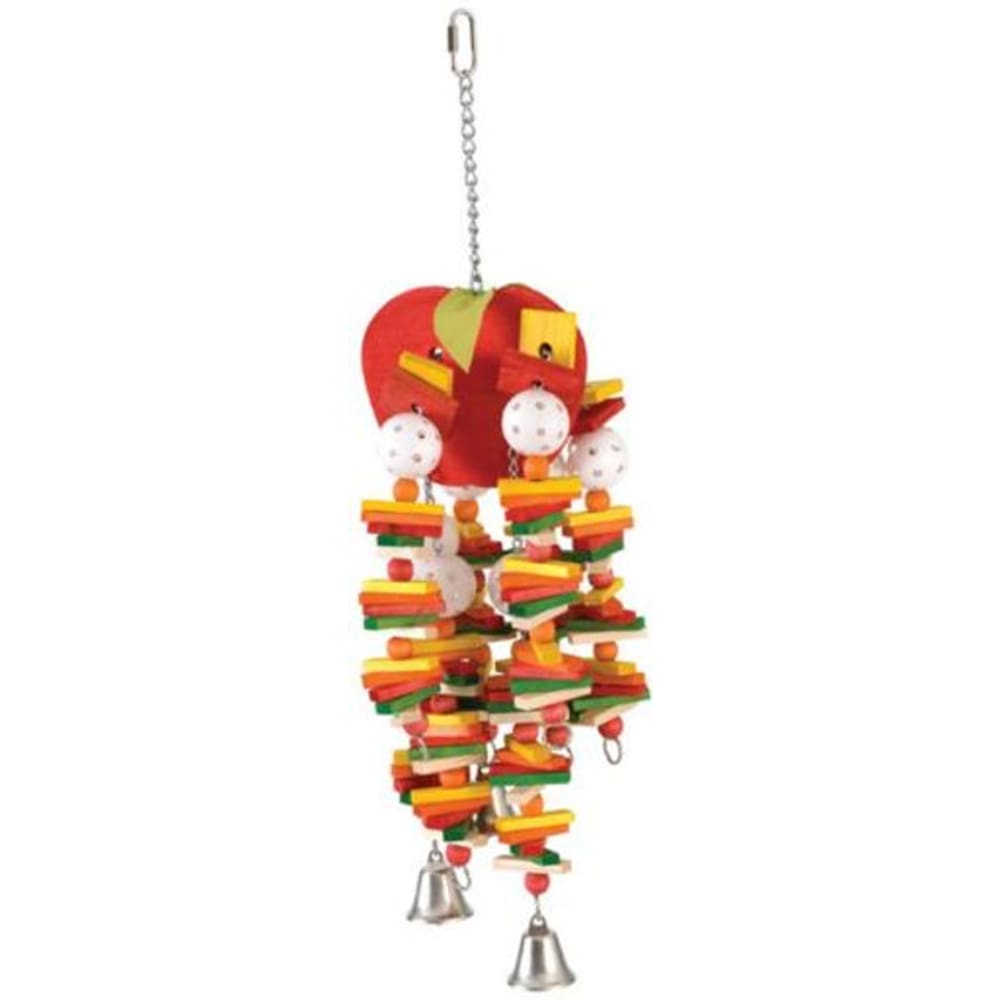 A and E Cages Happy Beaks Apple Bird Toy LG - Pet Supplies - A and E